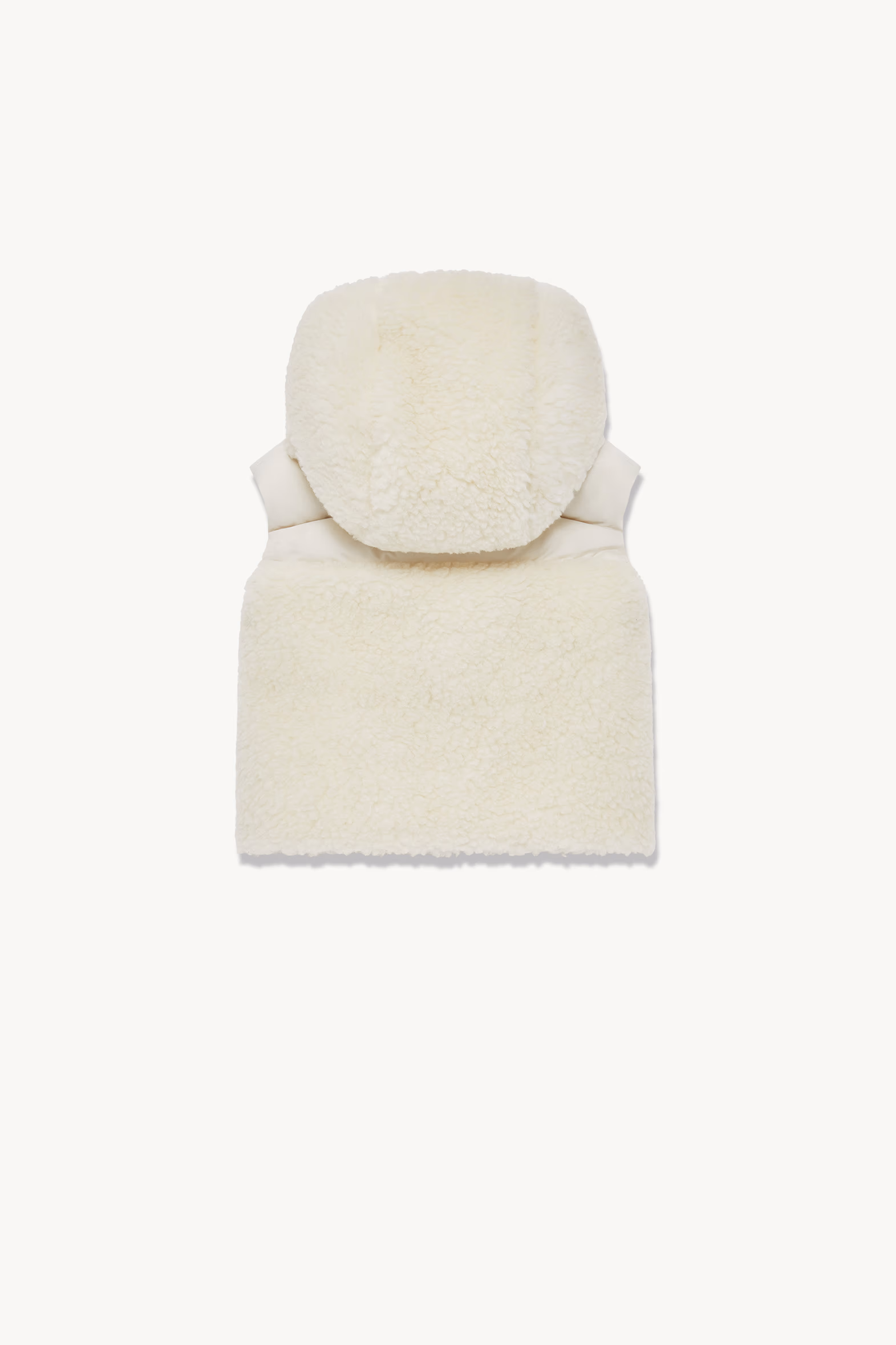 Botha Hooded Teddy Down Vest Girl White Moncler 3